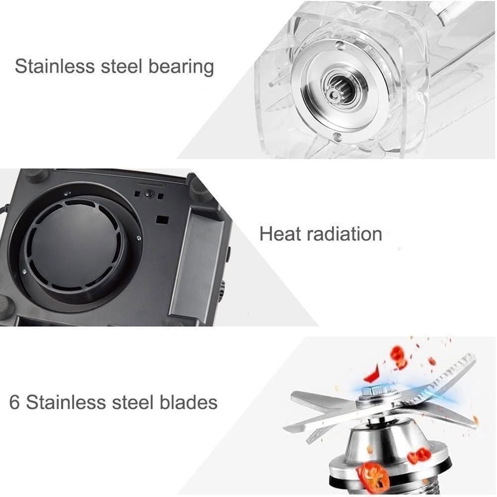 Professional Countertop Blender,High Speed Smoothie Maker, For Shakes And Smoothies,Multifunctional Commercial Mixer for Home Kitchen Office