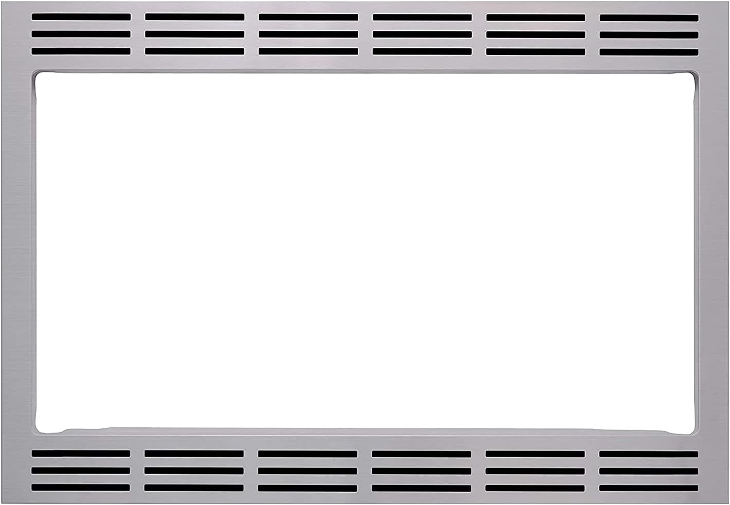 Panasonic NN-TK922SS 27-inch Trim Kit for 2.2 cu ft Microwave Ovens, 27 inch, Stainless Steel & Farberware Countertop Microwave 1000 Watts, 1.1 cu ft - Microwave Oven With LED Lighting