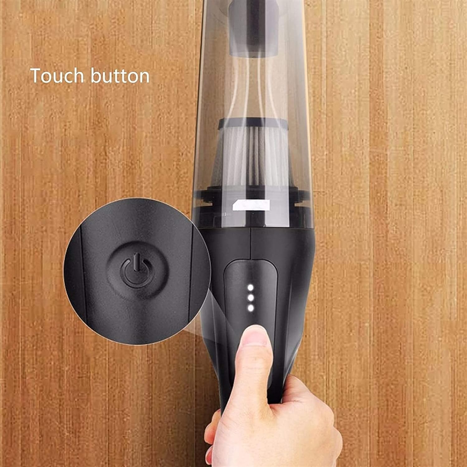 Handheld Vacuum Cleaner, Cyclone Handheld Vacuum Cordless and Powered by Strong Motor, Quick Charging Tech, Replaceable HEPA Filter Meet Various Needs in Vehicle & House