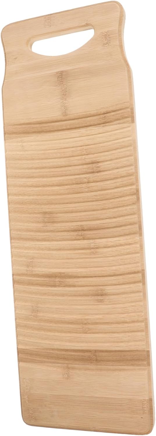 Natural Bamboo Laundry Washboard Hand Washing Board Smooth Surface for Home Use