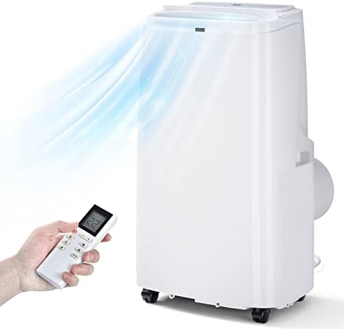 ARLIME Portable Air Conditioner, 9000 BTU AC Units with Fan & Dehumidifier Cools up to 350 sq.ft, Digital Display & Remote Control, Floor Air Conditioner w/Window Kit for Room, Office, Dorm, Bedroom