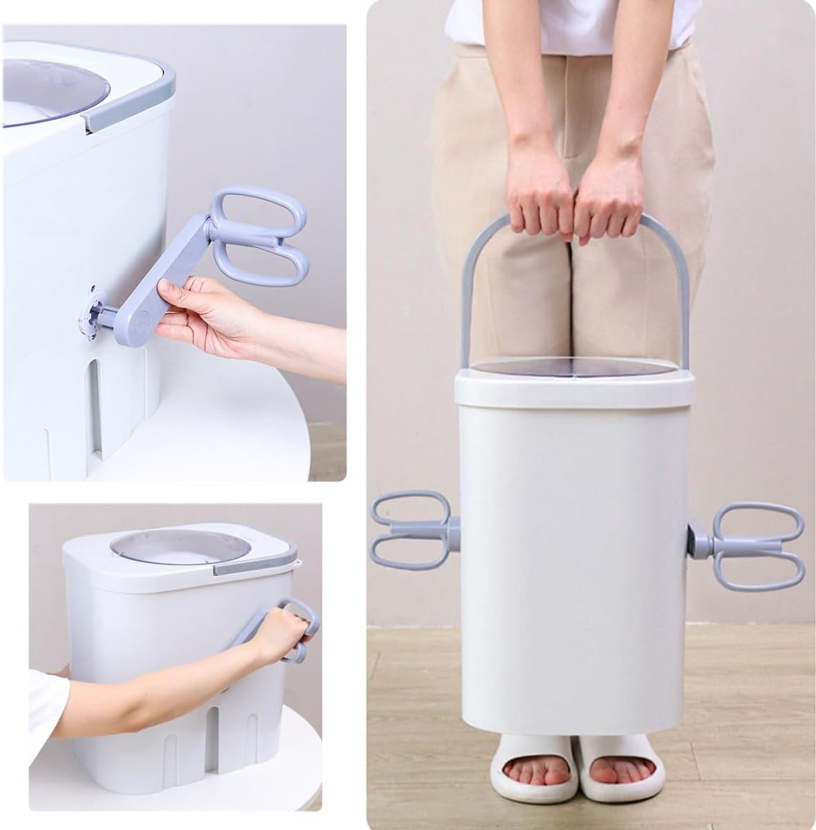 Manual Laundry Machine Small Washer Deep Cleaning 11x15x15in Non Electric Portable Washer For Home Travel College Room RV Apartment
