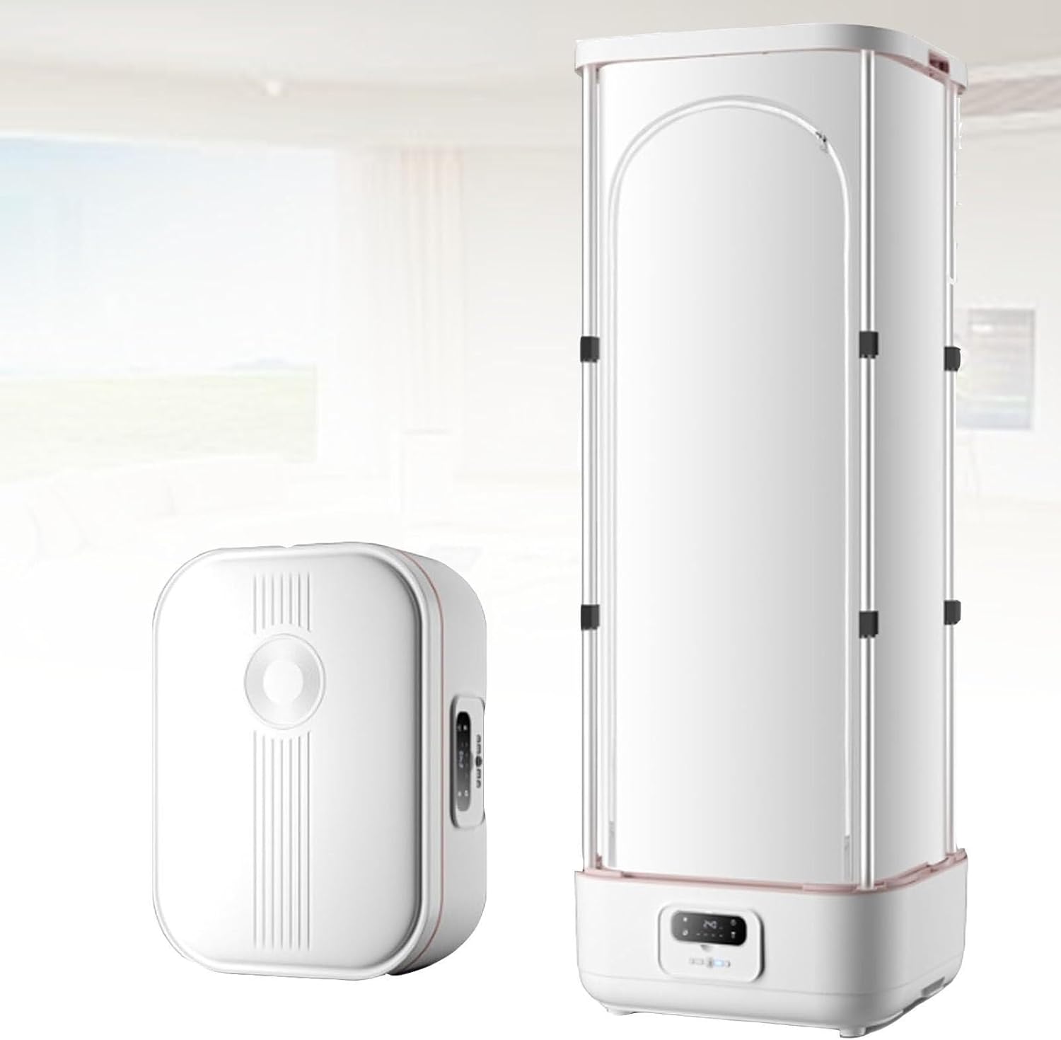 Fully Automatic Steam Ironing Dryer， Clothing Care Machine, Iron For Clothes, Collapsible Wireless Vertical, for & Fabric