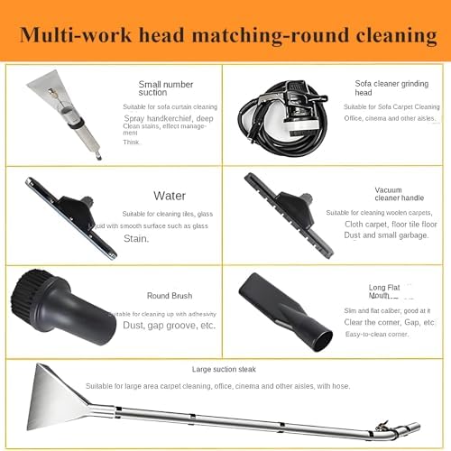 Multi-Purpose Floor Cleaning Machine - Powerful Carpet & Upholstery Extractor Vacuum with Professional Tools for Home & Commercial Use, Deep Clean & Sanitize Effortlessly