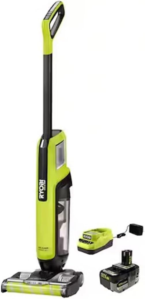 RYOBI ONE+ HP 18V Brushless Cordless High Capacity Stick Vacuum Kit with 4.0 Ah Battery and Charger
