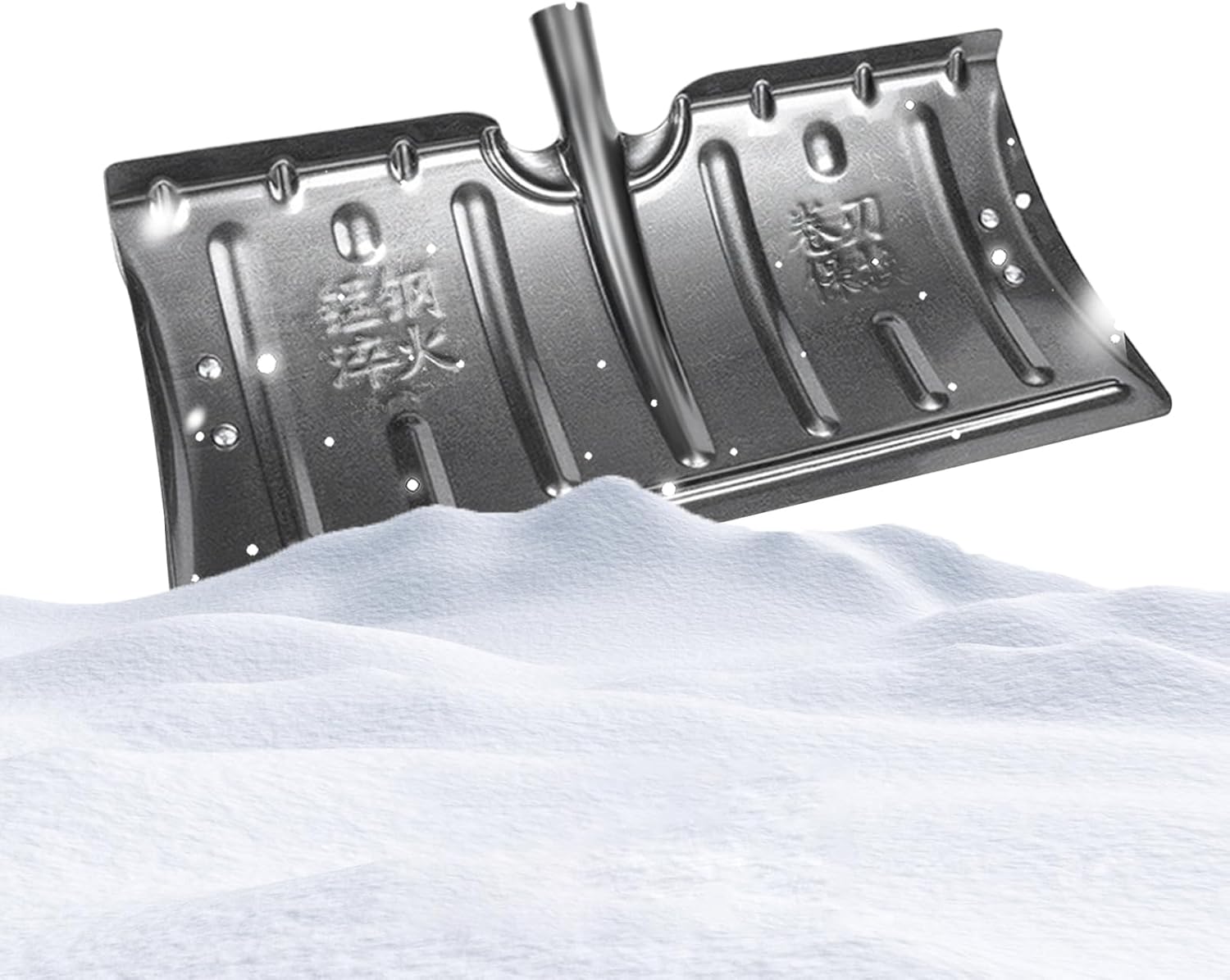 Ergonomic Snow Shovel Scraper - Reinforced Construction Lightweight Grip, Sturdy Blade for Quick Clearing, Reliable Winter Debris Removal Gear | Garden Windshield Truck Pathway Tasks