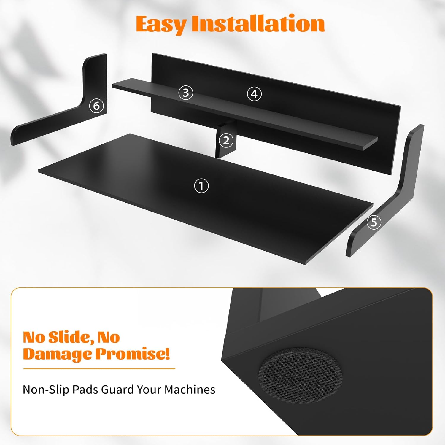 2-Tier Washer Dryer Countertop, Wood Laundry Countertop with Edge, 54