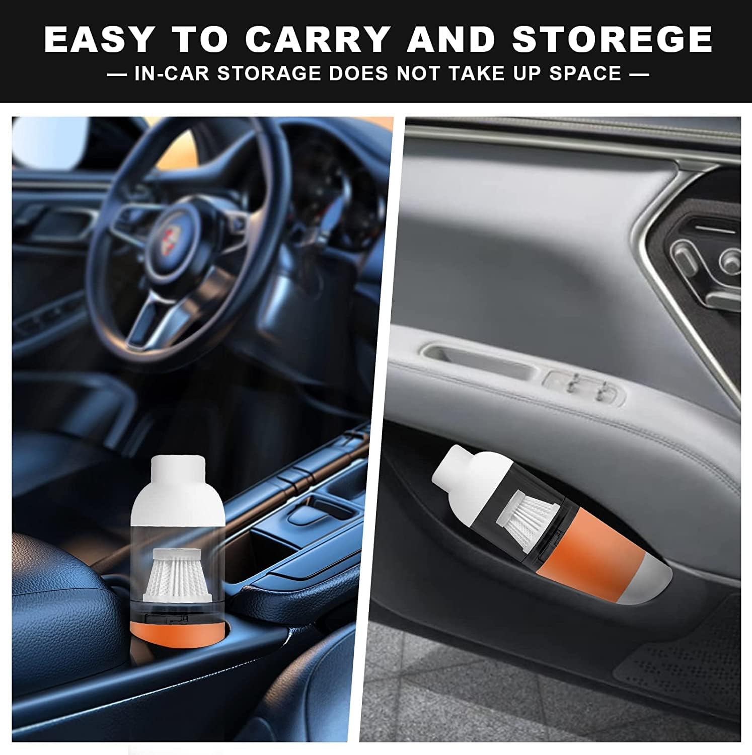 Small Fashion Handheld Vacuum Cordless, 2-Speed Powerful Portable Handheld Vacuum Cleaner for car, Home & Office Pets Hair Cat Litter Cleaning