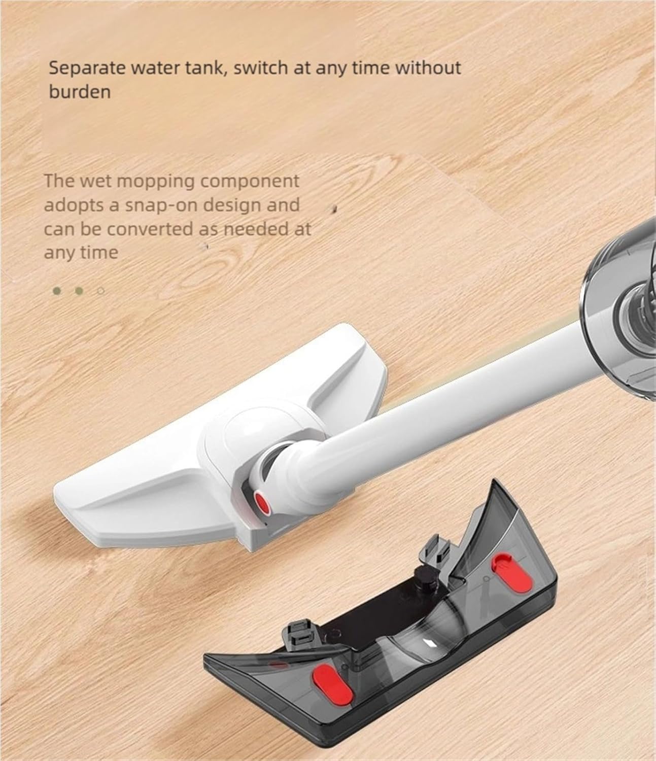 Wireless Handheld Car Vacuum Cleaner, Wet Dry Vacuum Cleaner and Mop for Hard Floors and Area Rugs, Up to 45 Minutes, Rechargeable Stick Vacuum for Hardwood Floor, Carpets(Orange)