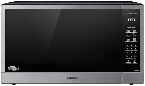 Panasonic NN-SN98JS Microwave Oven Stainless Steel Countertop/Built-In with Inverter Technology and Genius Sensor, 2.2 Cubic Foot, Stainless Steel