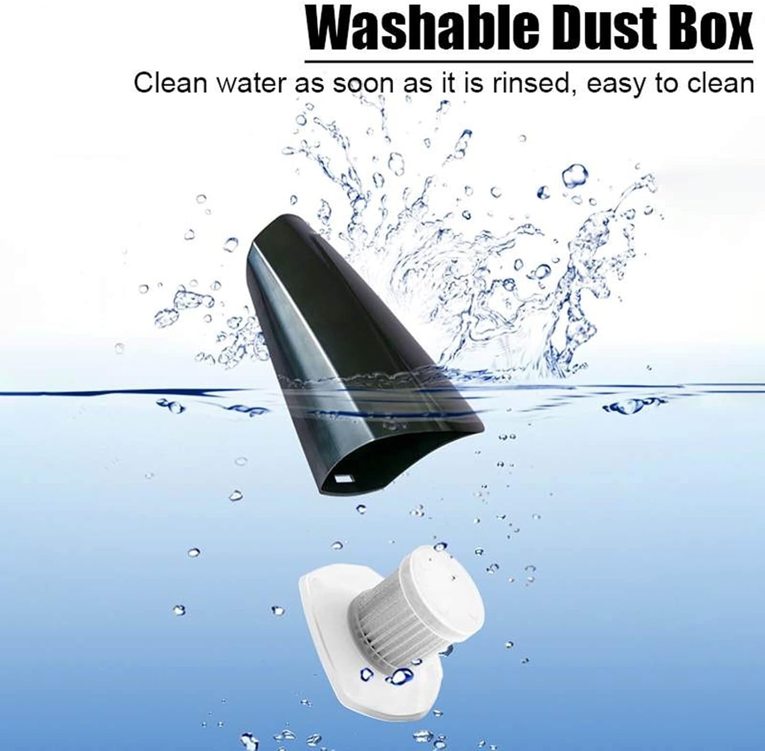 Hand Held Vacuum, Handheld Vacuum Cordless Powerful Cyclone Suction Portable Rechargeable Vacuum Cleaner for Car Home Pet Hair