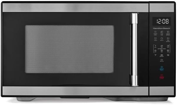 Hamiilton_Beach 1.1 Cu ft Countertop Microwave Oven in Stainless Steel, Sensor Cook