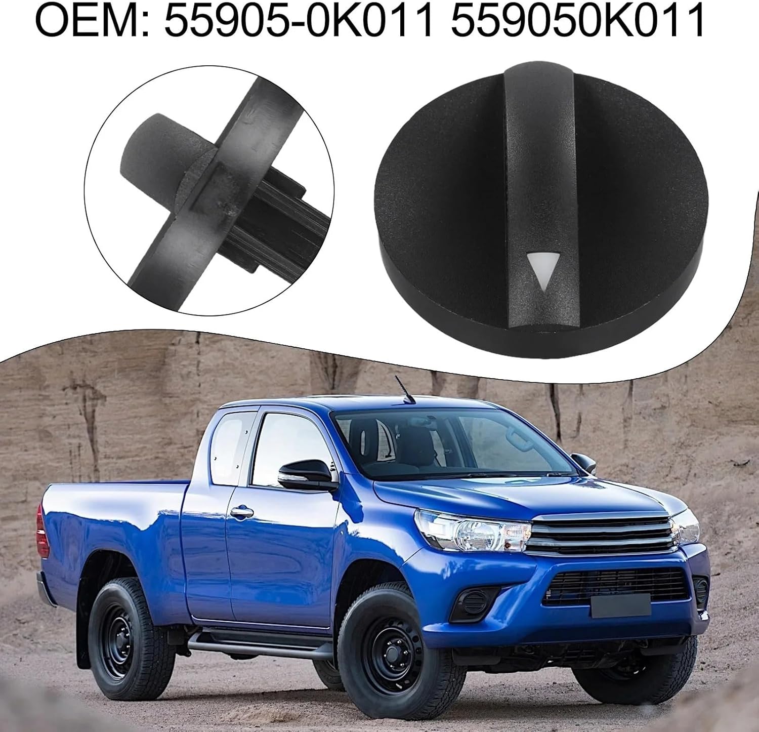 Air Conditioning Knob Control Switch Conditioner Panel Black ABS Air-Conditioning Interior Parts for Hilux