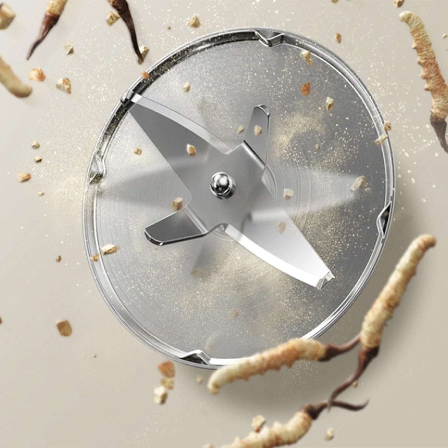 Kitchen Electric Blender Grinder,Electric Ultra-Fine Grinder Stainless Steel Body with Rotary Control for Food Processing 500W