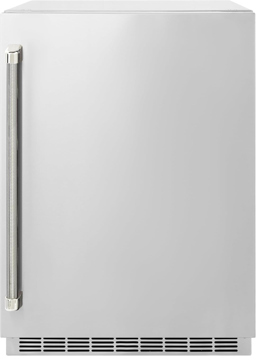 ZLINE Autograph Edition 24 in. Touchstone 151 Can Beverage Fridge with Solid Stainless Steel Door and Polished Nickel Helix Handle (RBSOZ-ST-24-KPN)