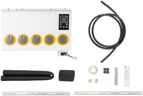 12V Universal Truck Parking Air Conditioner Unit DC Fast Cooling,Truck Air Conditioner Camper A/C Unit 6 Hours Using 6800 BTU For RV,Truck,Farm Car,Van,Excavator,Bus,Car,Pickup,Etc