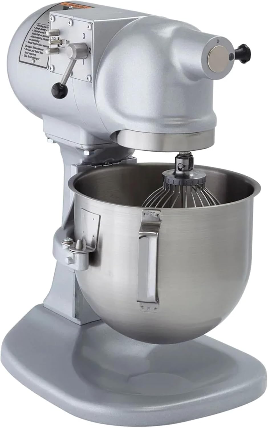 Hobart N50-60 5 Quart Commercial Countertop Planetary Stand Mixer, Heavy Duty, 3 Speeds, Gray