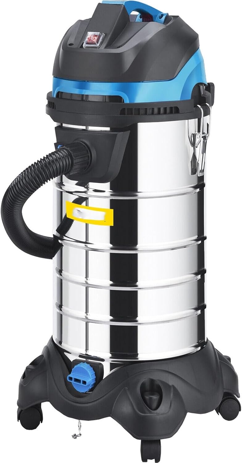 Dust Extractor Collector Wet & Dry 6.5-13.5 Gal. HEPA Filtration Systemfor Household and Jobsite Cleaning(11 Gallon (40 L))