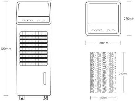 Portable Air Conditioner Fan Air Cooler, Portable Eaporatie Misting Air Conditioner Humidifier Fan And Bladeless Noiseless Fan