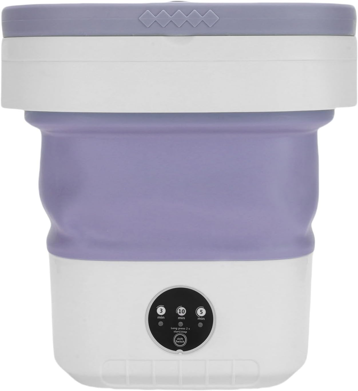 TOPINCN Portable Mini Washing Machine, Foldable Laundry Machine Small Machine for Travel Camping Dorms RVs Apartments Baby Clothes (Purple)