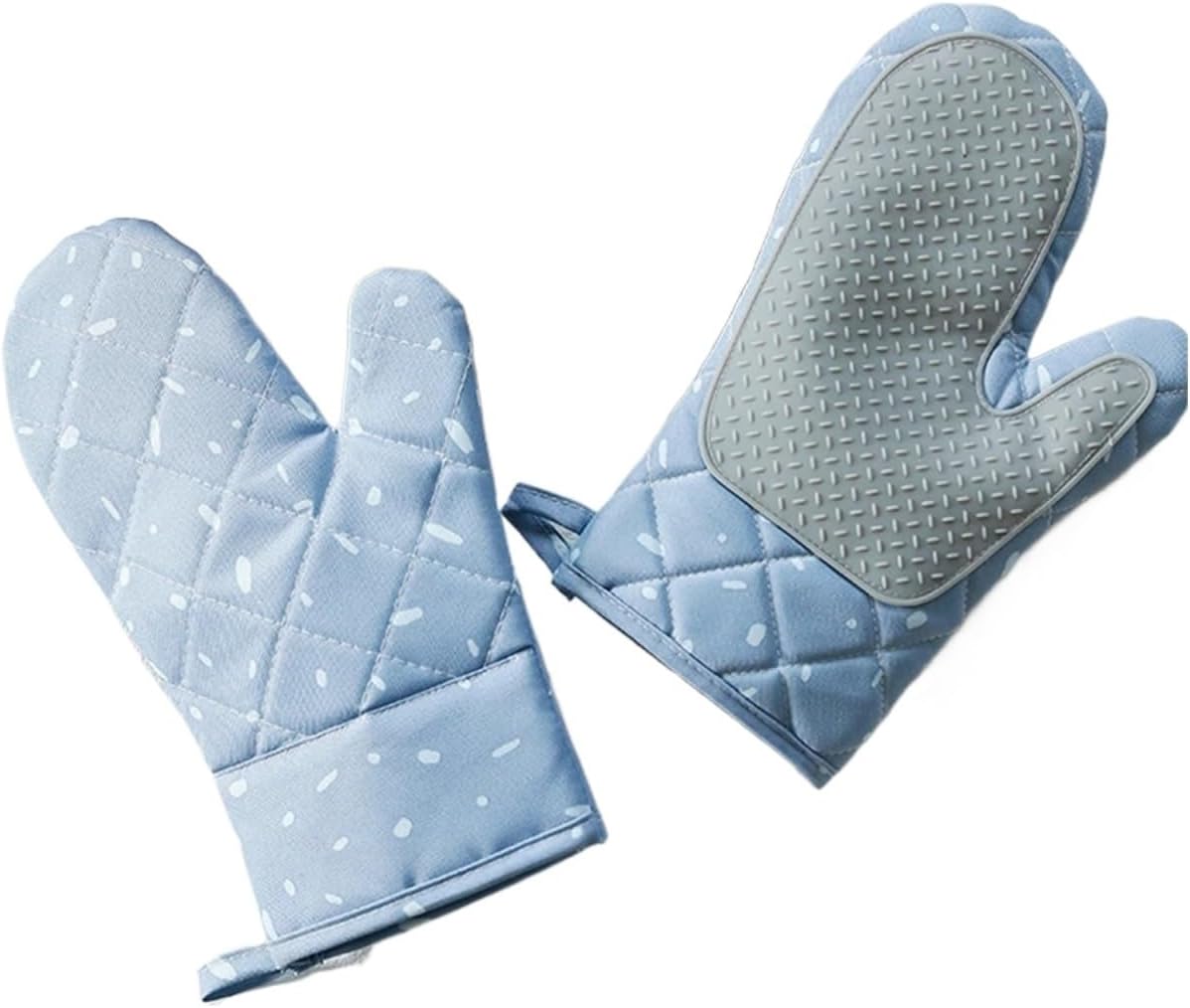 Pair Microwave Glove BBQ Oven Baking Hot Pot Mitts Cooking Heat Resistant Kitchen Mittens