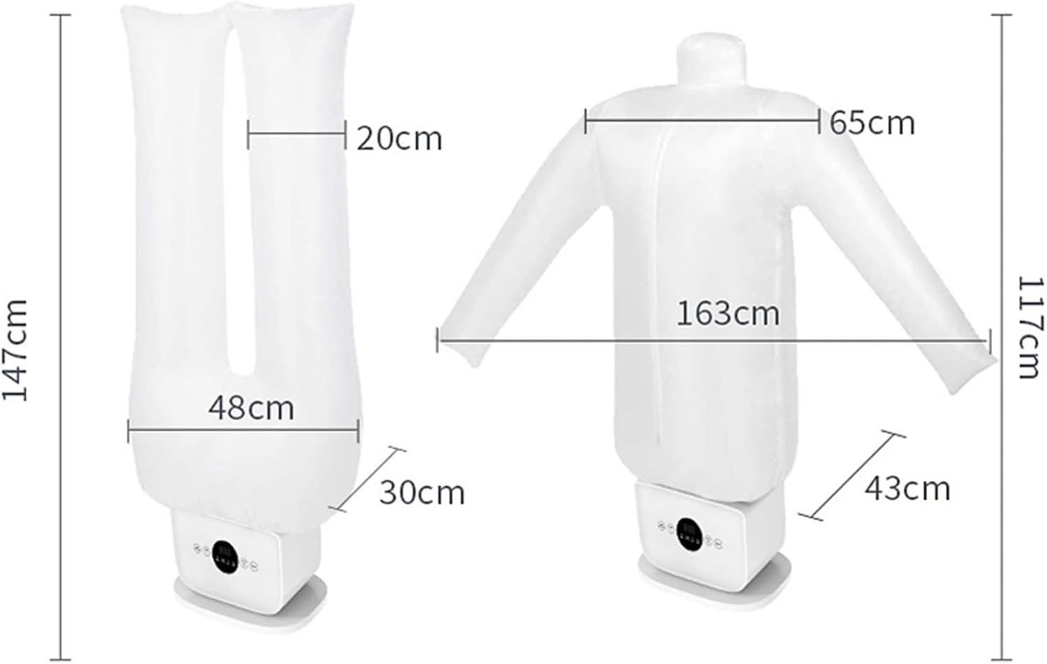 Automatic Hot Air Dryer & Iron Clothes Dryer and Hands Free Wrinkle Remover Apartment Dorm Room Essentials