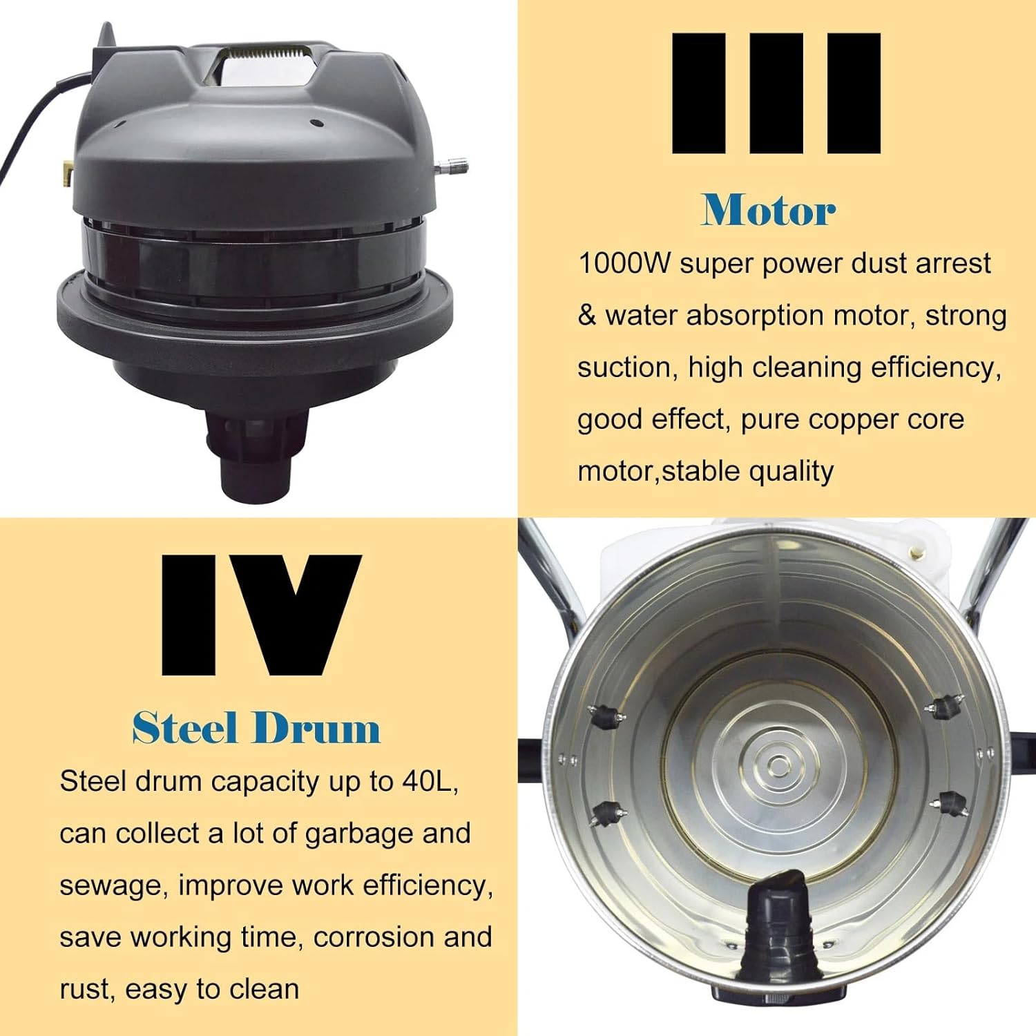 Professional 3-in-1 Carpet Steam Cleaner - Heavy-Duty Wet & Dry Machine for Hotels & Offices, 20L/40L/60L/80L, Deep Cleaning Solution (80L)