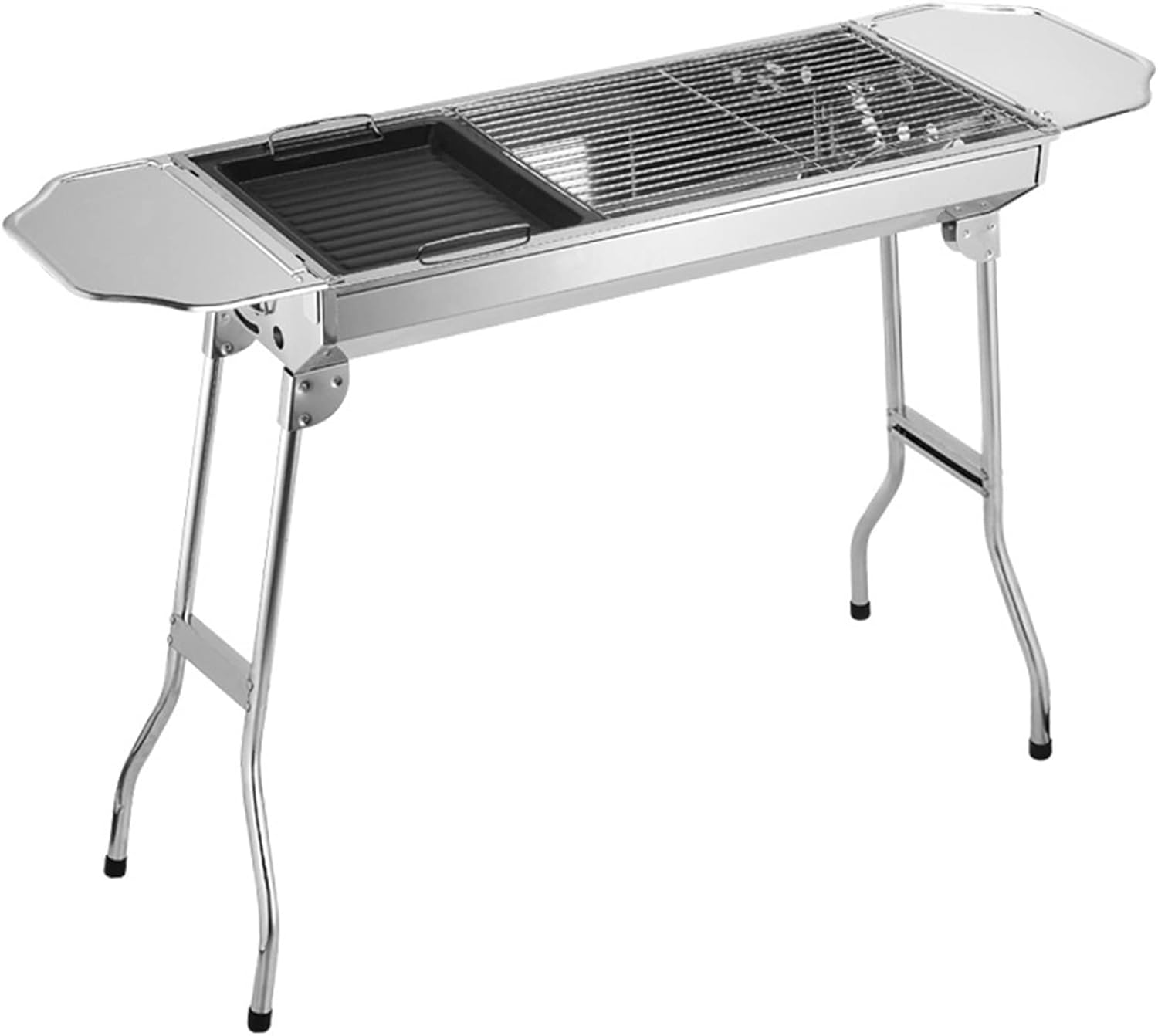 s Portable Outdoor BBQ Patio Camping Picnic Barbecue Stove Suitable for People Charcoal Table