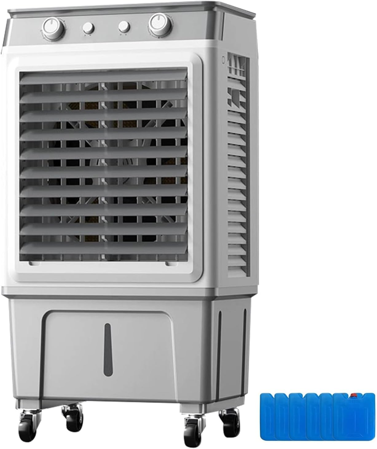 Portable Air Conditioners, Air Cooling Fan, 3 Wind Speeds, 35l/9 gallon Water Tank, 120° Wide-angle Air Supply, Rapid Cooling, for Office, Terrace