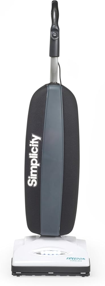 Simplicity Freedom Cordless Bag Vacuum Cleaner, Portable Vacuum for Carpet and Hard Floors, Brushroll Auto Adjusts to Floor Height, Light Weight Vacuum Cleaner for Home, Certified HEPA Bag, S10CV.10