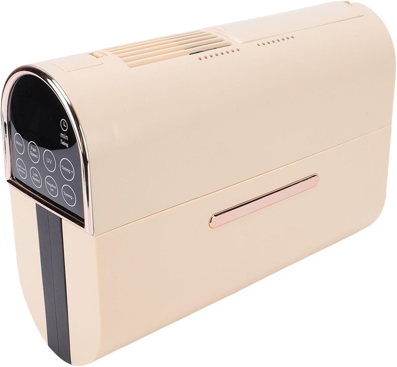 Portable Clothes Dryer Foldable Mini Laundry Dryer Compact Electric Drying Machine for RV-240 Minute Timing Function for Various Fabrics (Beige)