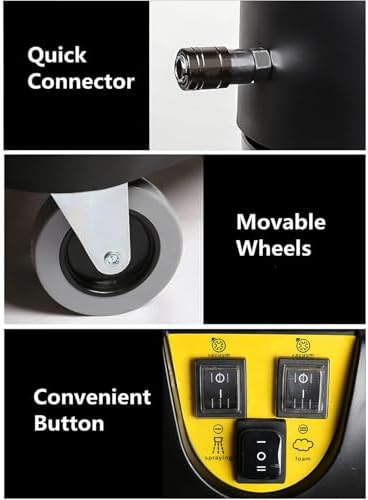 3-in-1 Carpet Cleaner Machine, 1000W Stainless Steel Deep Cleaning System for Home & Commercial Use, Portable 40L Rug & Upholstery Cleaner for Carpets, Sofas, Curtains