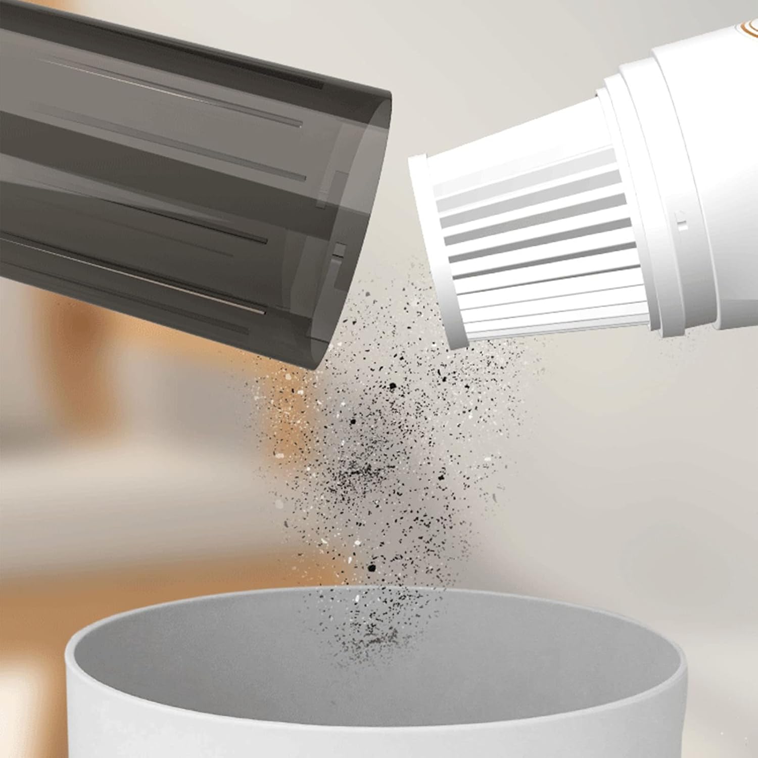 Handheld Vacuum 120W 10000PA USB Rechargeable Cordless Portable Vacuum Cleaner Runs Quietly for Car Stairs Carpet Kitchen