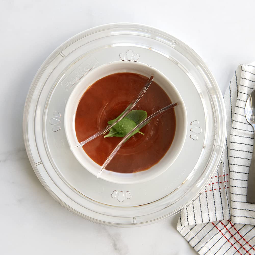 Panasonic 1000W Commercial Microwave Oven With Nordic Ware Deluxe Plate Cover