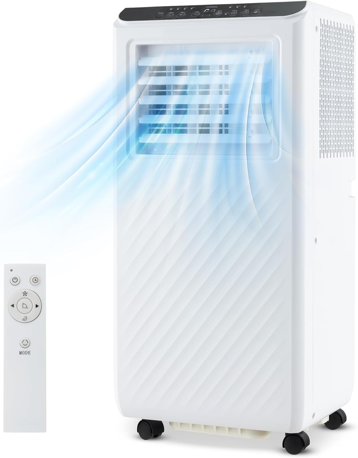 ARLIME Portable Air Conditioner, 10000 BTU 3 -in-1 Air Cooler, Dehumidifier & Fan w/LED Display, Remote Control, 24H Timer, Sleep Mode & Window Installation Kit, AC Unit Cools up to 350 Sq.Ft.