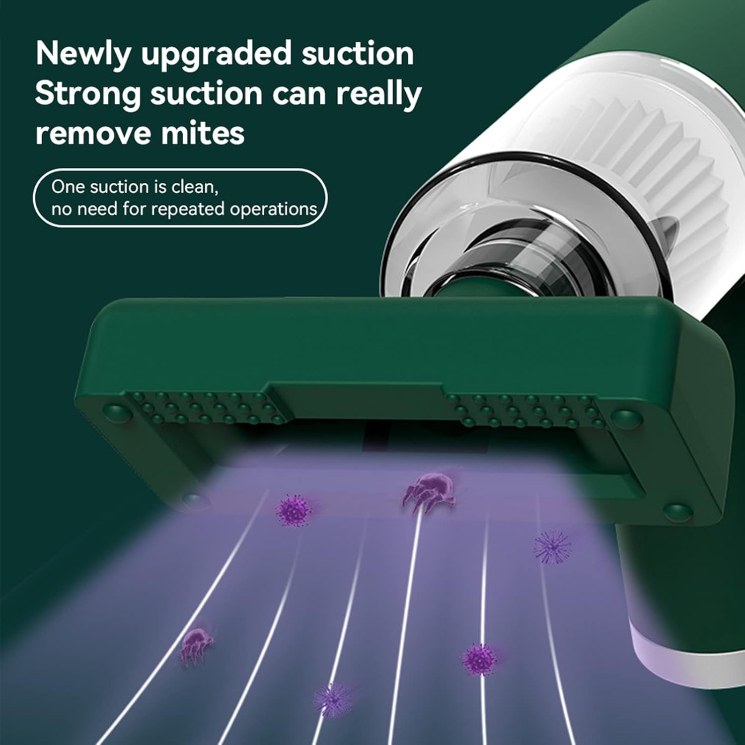 Portable Handheld Wireless Car Vacuum Cleaner Cordless Rechargeable Light Weight Household Compact 6000pa High Suction 2000mah Capacity Cleaner for Car Home Office (Green)