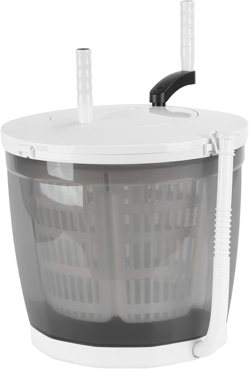 2‑in‑1 Hand Crank Washing Machine & Spin Dryer, Mini Portable Washing Machine, For Travel, Dorm, Camping, No Power Needed, Suction Cup Base, 2kg Capacity, Energy‑efficient (1)