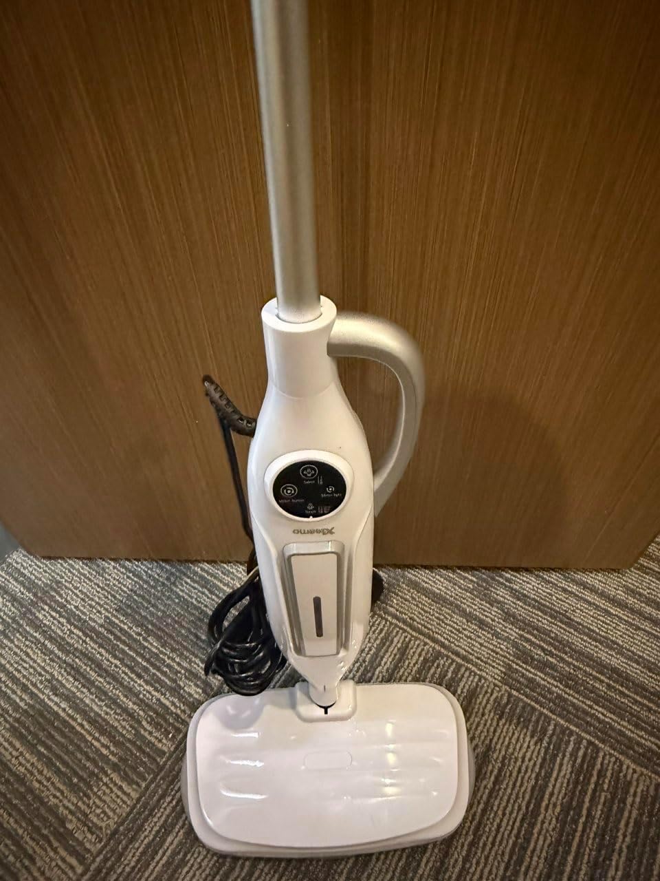 Steam Mop Cleaner with Detachable Handheld Steamer, 230°F Powerful Steam Cleaner with 9 Attachments, Lightweight Design with Removable Water Tank, 2-Level Control and Swivel Head for Floors, Carpets