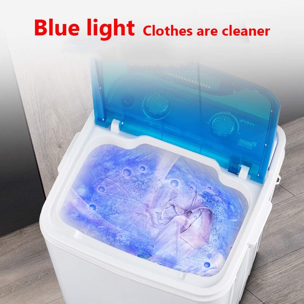 YXCKG Portable Washer Machine, Washing Machine and Dryer, Timer Control, Single Tub Clothes Washing, Laundry Washer for Home Apartment, 6 Kg Washer (Color : Blue)