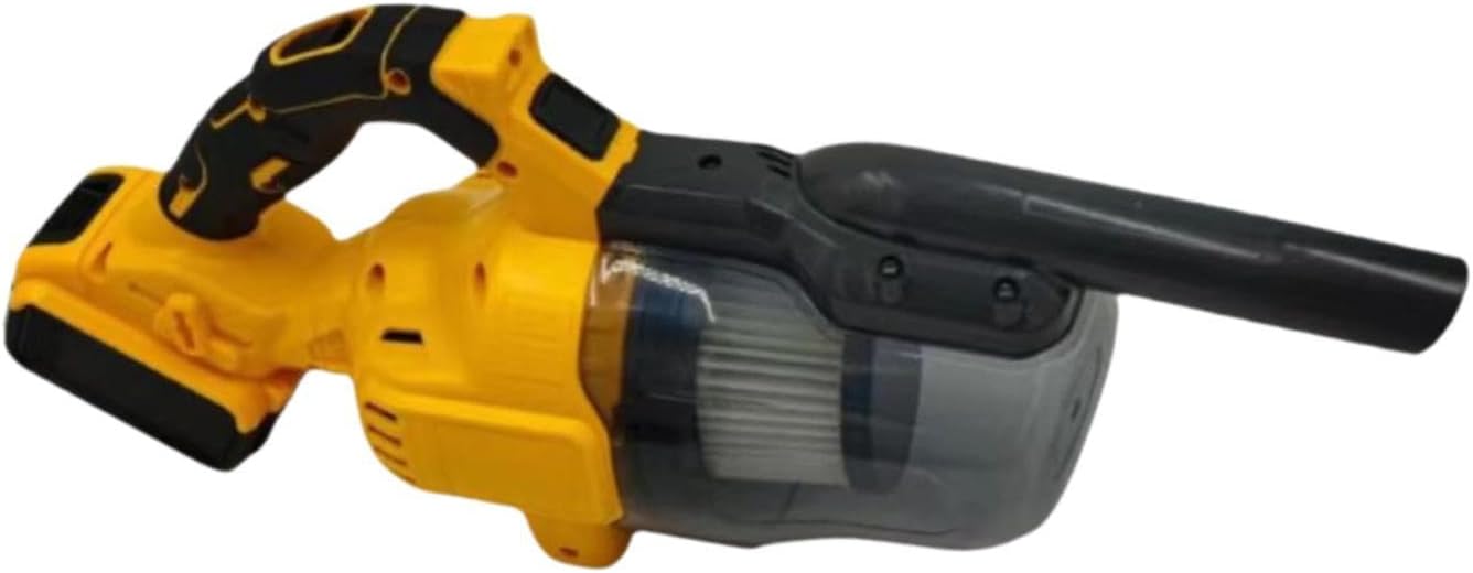 Cordless Handheld Vacuum Portable with Filtration HEPA Powerful Rechargeable Strong Suction for Boat Floor Pet Hair Auto Home, Yellow