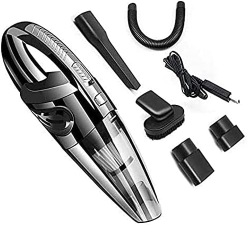 Handheld Car Vacuum Cleaner Cordless with 120W High r 32KPA Charging Portable Auto Vacuum Strong Aluminum Fan Filter Wet/Dry Use for Car Home Pet Hair Office Cleaning