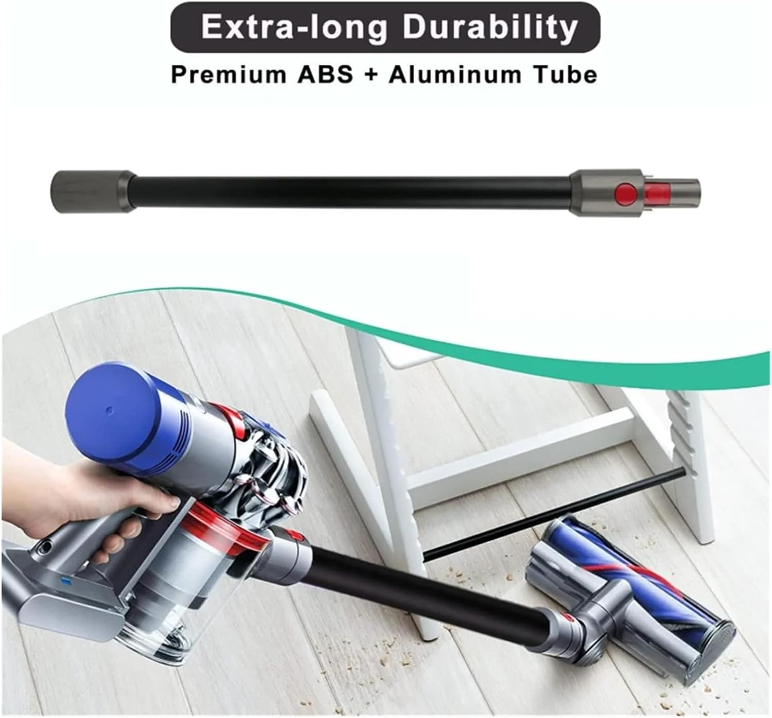 Extension Wand，Compatible for OmniGlide ，SV21 SV19 Vacuum Cleaner Quick Release Rod Straight Conductive Tube