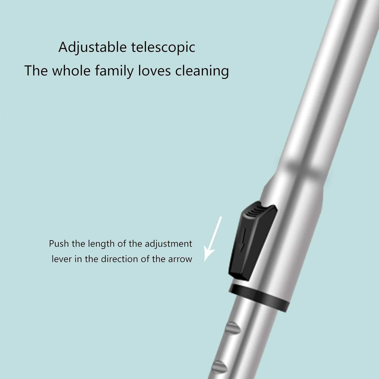 Steam Mop with 110°C High Temperature Steam 15S Heating Time Carpet Cleaner 6 Functions in 1 Steam Mop Environmentally Friendly Adjustable White (White)