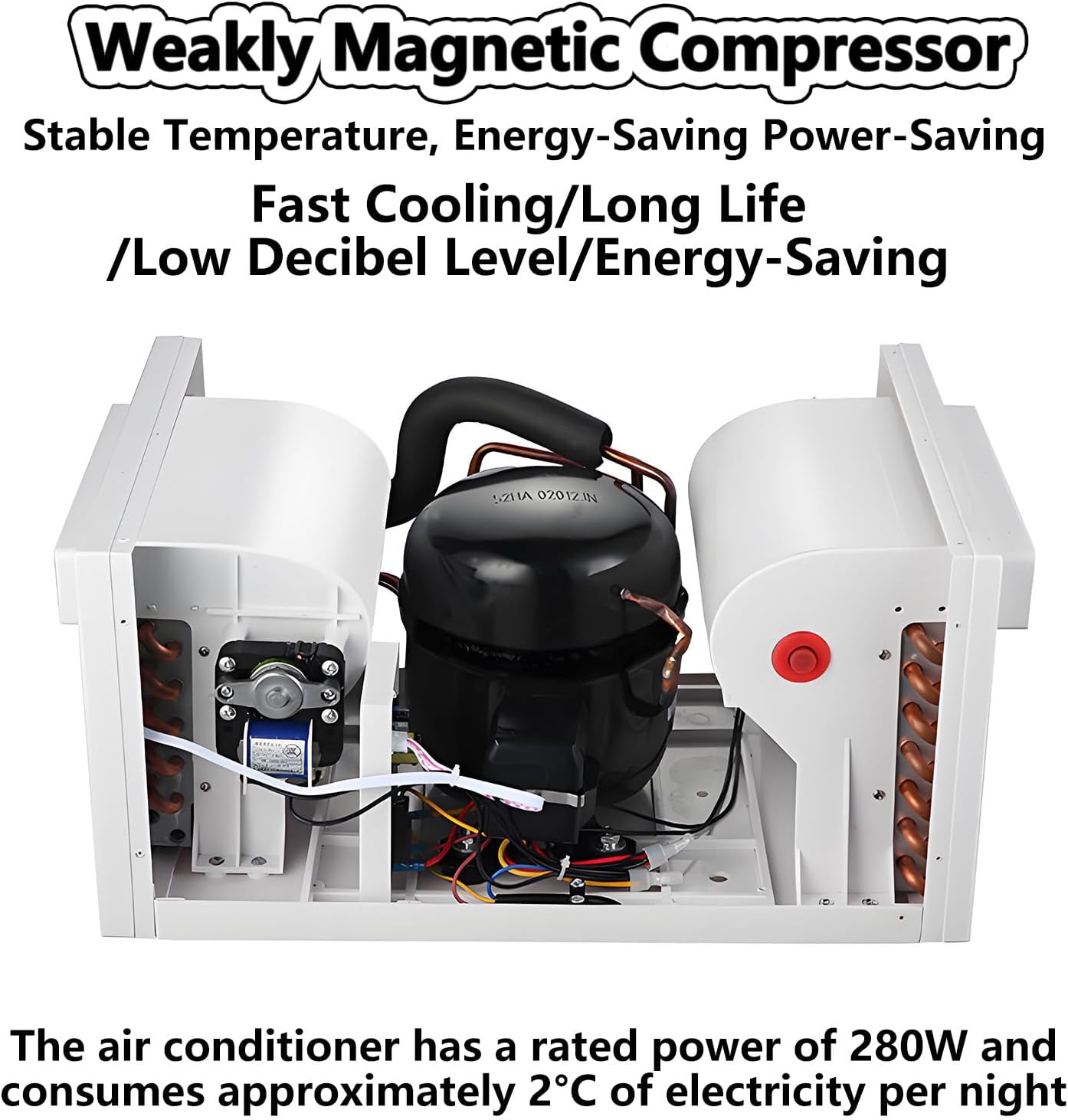 2 In 1 Portable Air Conditioner Dehumidifier with Remote Control 1-12h timer Without External Unit Mosquito Net Air Conditioning Unit for Bedroom Kitchen Rental Home Dormitory Car