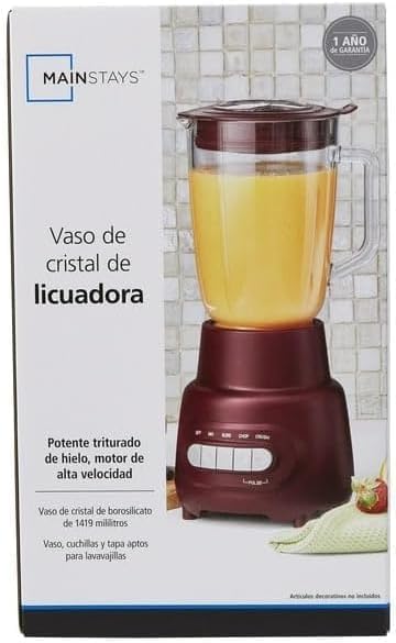 Glass Jar 5 Speed Blender With 6-Cup Jar (48Oz) Capacity, Purple Eggplant, New,5-Speed Functionality, Ice-Crushing Moto, Dishwasher-Safe Glass Jar