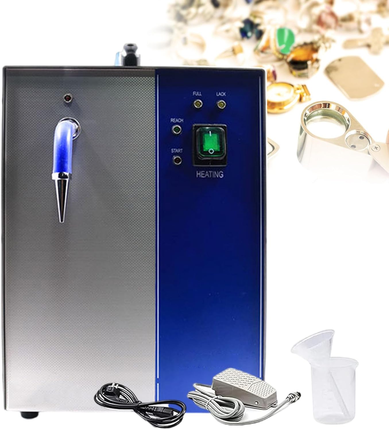 Steam Cleaner For Jewelry 2l/4l Stainless Steel Gemstone Washer, Professional Steam Cleaner For Gemstones For Gold Silver Jewelry(With Exhaust Nozzle),4L