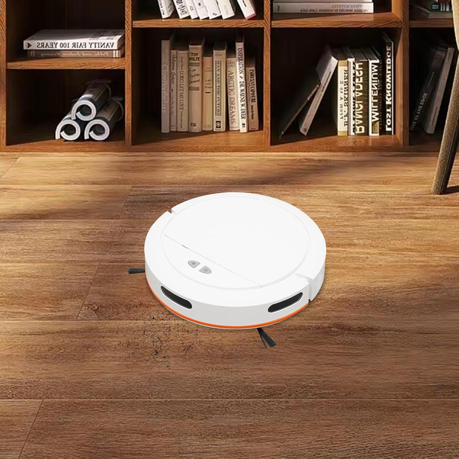 Robot Vacuum Cleaner, 3 In 1 Robot Vacuum & Mop & sweep Combo, Push Button and APP Control, Self-Charging Robotic Vacuum Cleaner, 120 Mins, Strong 2700Pa Suction, Ideal for Pet Hair and Carpet (White)