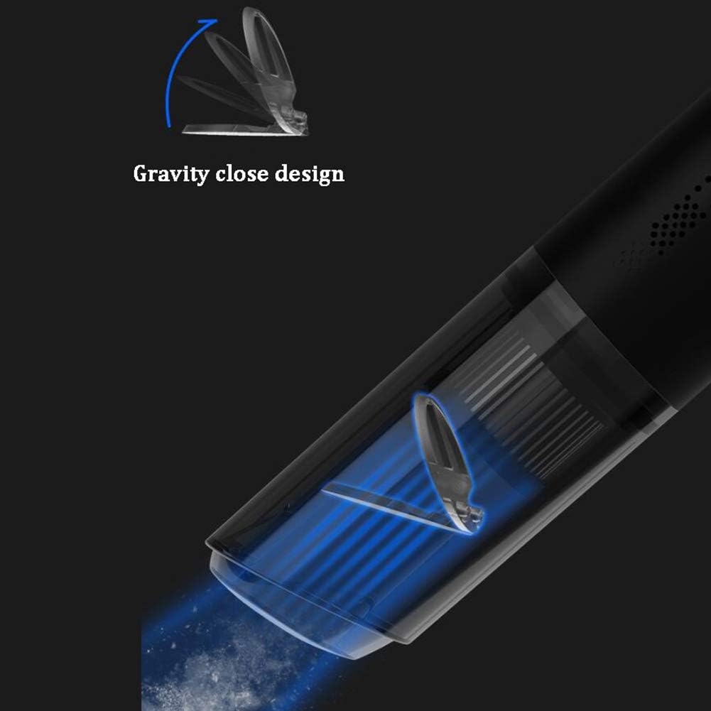 Car Vacuum Cleaner 120W 6KPa Portable Handheld Vacuum Cleaner with Cleaner HEPA Filter, Handheld Vacuum Cordless for Animal Hair,Black (Black)