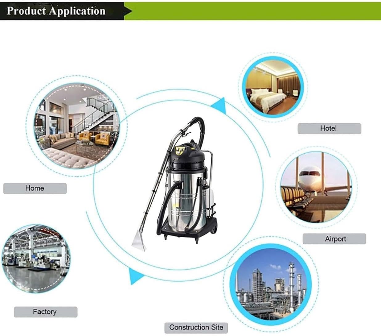 Deep Cleaning Extractor, Portable Carpet Cleaner Machine,Commercial Carpet Cleaner Machine,3 in 1 Rug Extractor, Lifts Spills from Carpets, Stairs, Upholstery