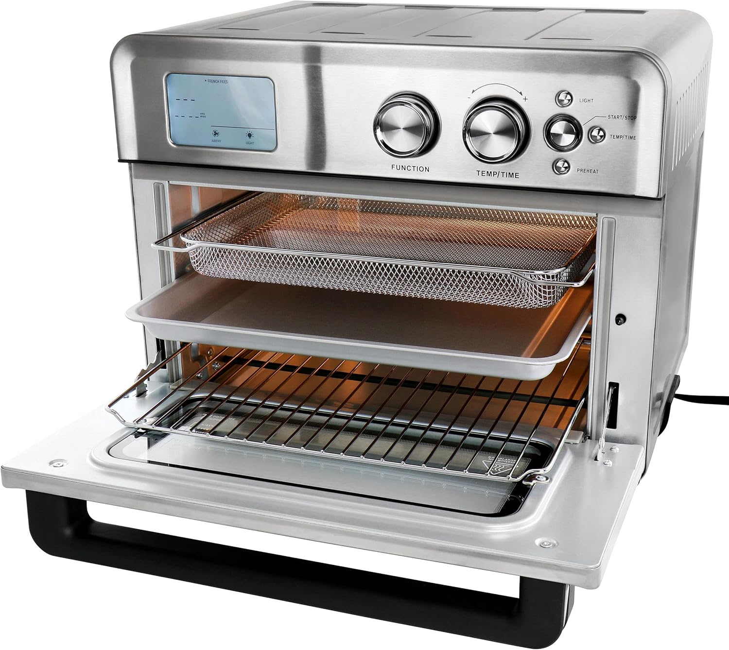 MegaChef Multifunction Air Fryer Toaster Oven with 21 Presets